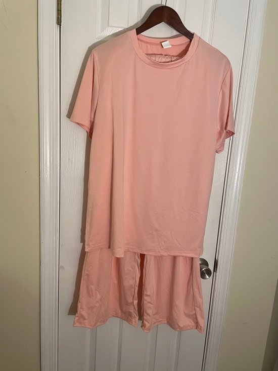 Other - Peachy 2pc Summer Knit Pantsuit /Pajamas with Pockets 2XL